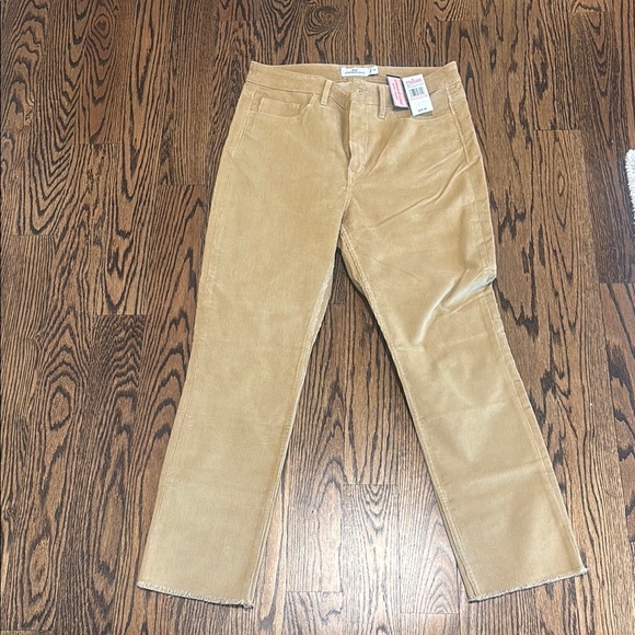 NWT Women’s Vineyard Vines Corduroy Straight Cropped High Rise Pants size 28 - Picture 1 of 4